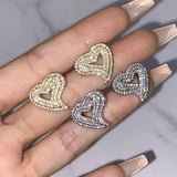 Load image into Gallery viewer, Heart Earrings Stud Earrings for Women