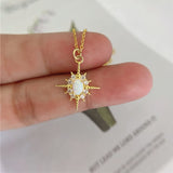 Load image into Gallery viewer, Opal Dainty Necklace